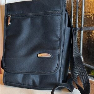 Travelon Black Messenger Bag for Men